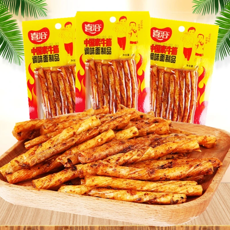 喜洽中国素牛筋辣条校园8090后怀旧零食麻辣零食小吃休闲食品辣棒