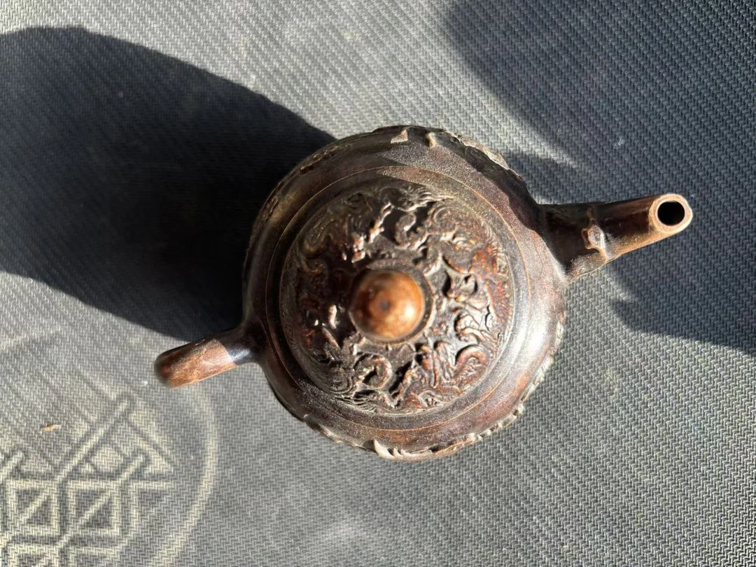 龙凤铜壶摆件一个{小奇甄选}