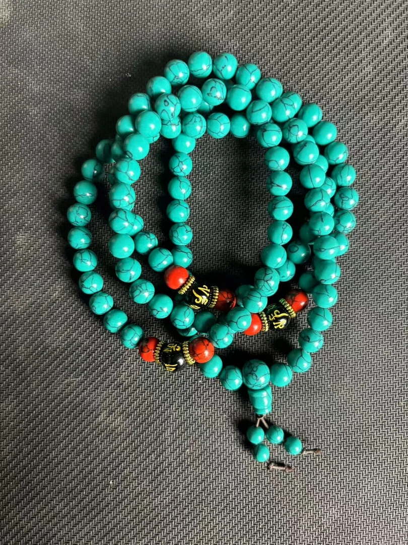 绿松松108棵玉石一串[小奇甄选]