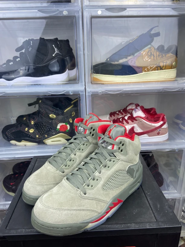 Nike休闲鞋aj5灰麂皮44码无盒95新