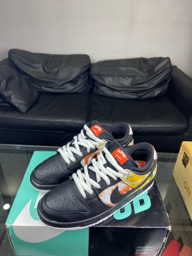 Nike休闲鞋外星人dunk sb44码原盒97新中古潮流低帮黑白