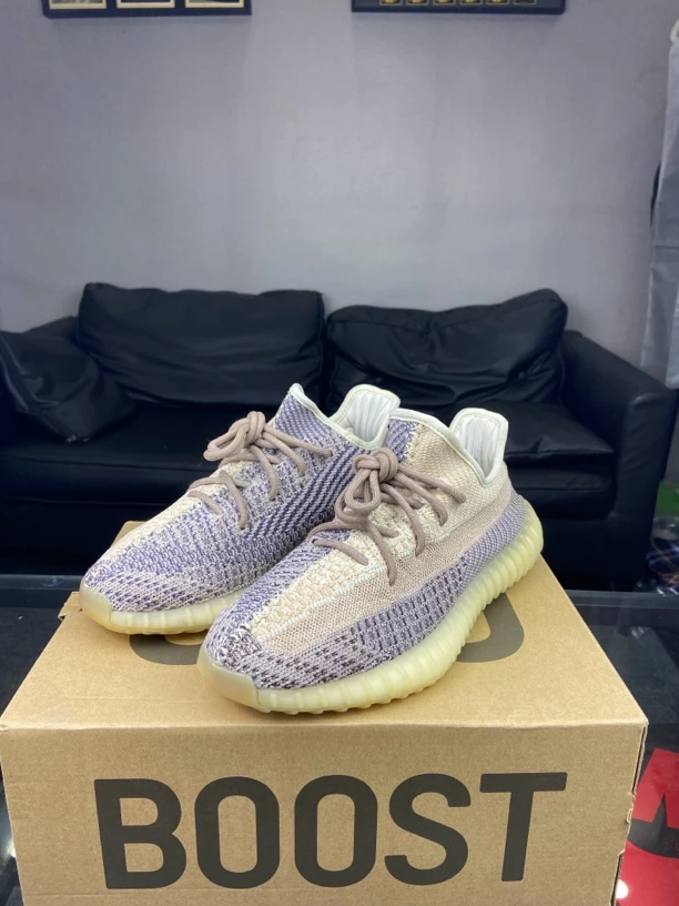 adidas休闲鞋Yeezy350灰珍珠42.5码原盒96新中古潮流椰子鞋夏季