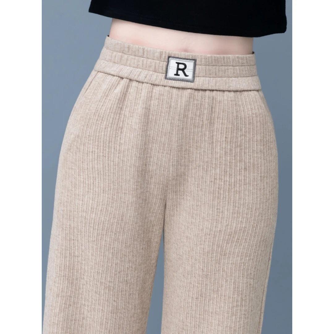 窄版阔腿裤女2025年春秋季新款韩版宽松高腰显瘦垂感休闲直筒长裤