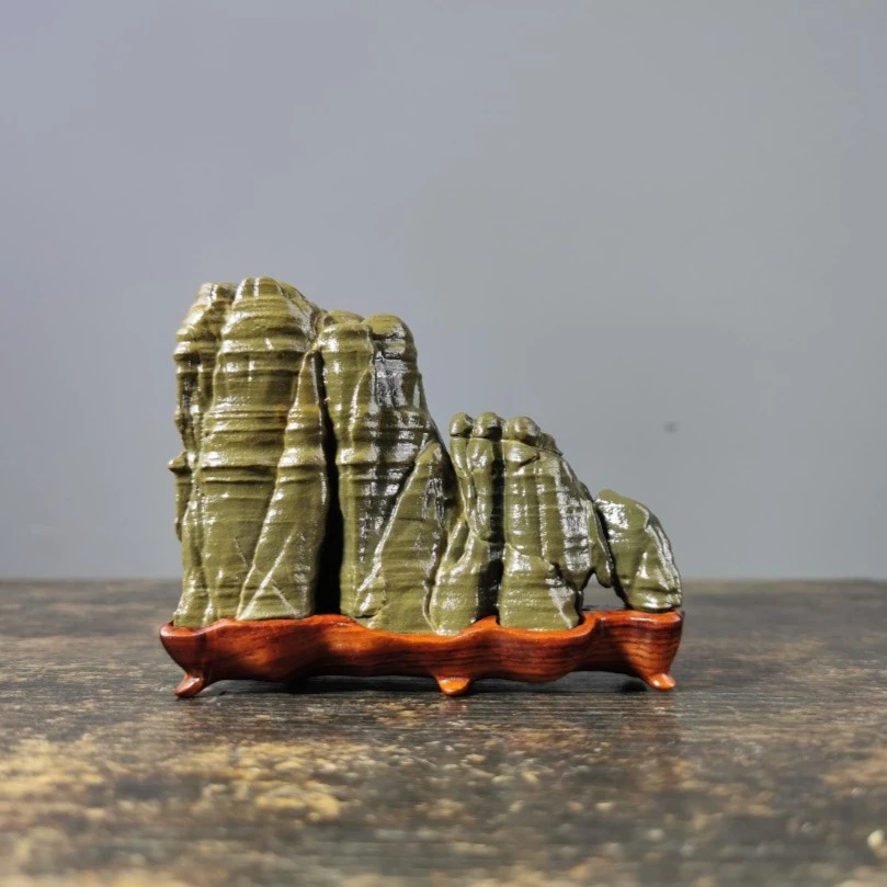 松花石摆件，商品链接，图片仅供参考，直播间看图实物拍为准！