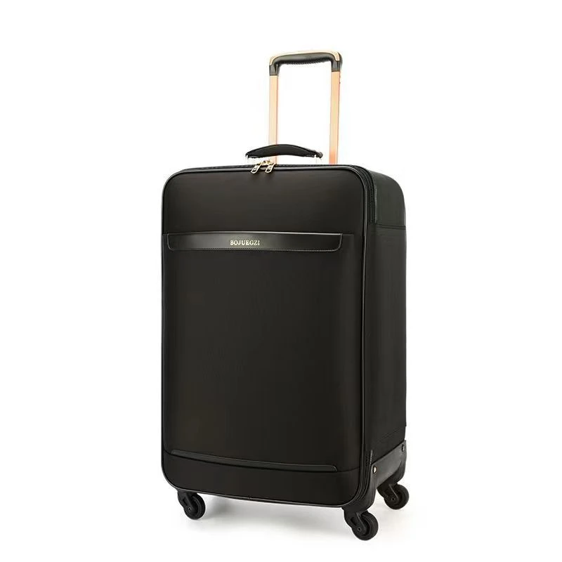 牛津布料旅行箱28寸超轻防水黑色旅行行李箱大轮出国登机行李布箱