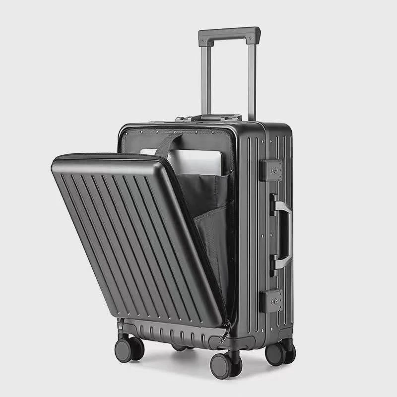 耐用多功能行李箱高颜值铝框拉杆箱万向轮20登机旅行箱男女18寸