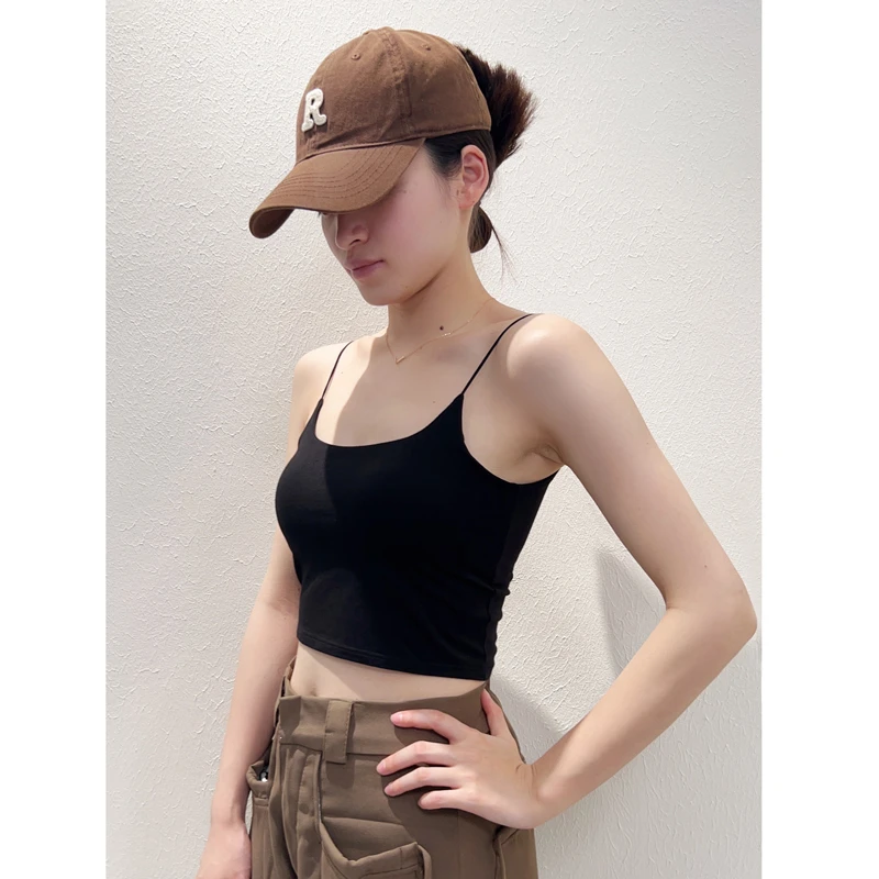吊带小背心女美背白色内搭带胸垫一体式文胸夏季薄款抹胸内衣外穿