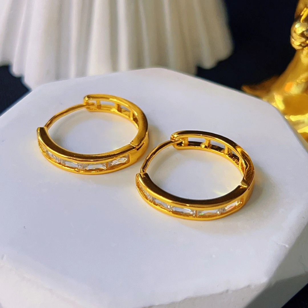 铜合金耳饰 哈尼西牧铜合金时尚耳环#0007635