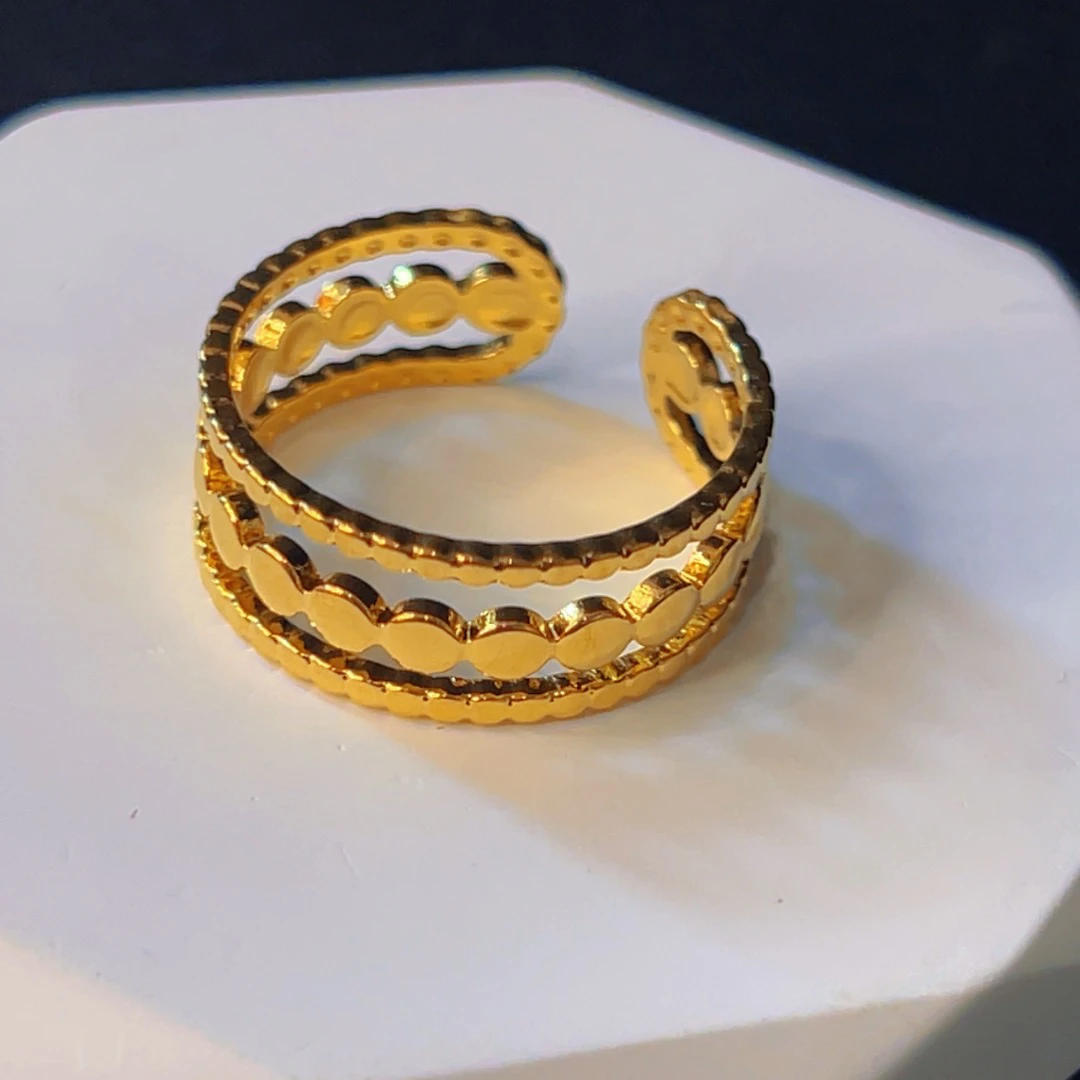 钛钢戒指 哈尼西牧钛钢时尚戒指#0007139