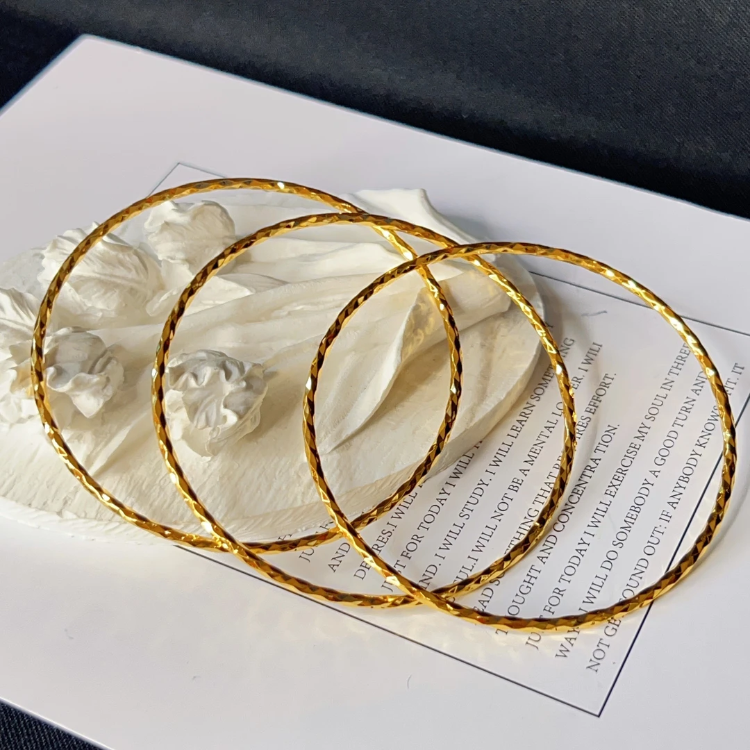 铜合金手镯 哈尼西牧铜合金时尚手镯（三支）#0007488