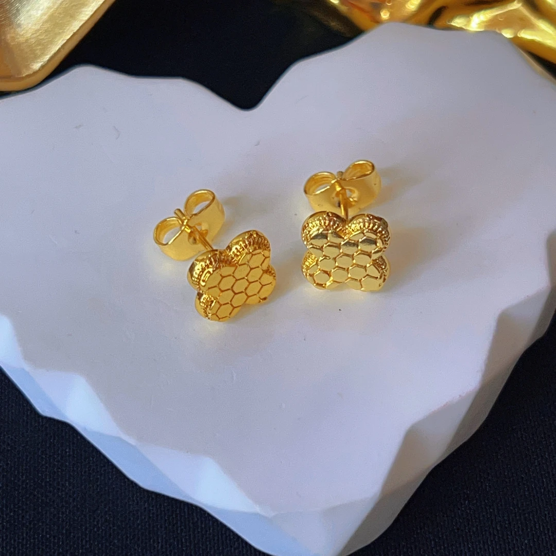 铜合金耳饰 哈尼西牧铜合金时尚耳钉#0007490