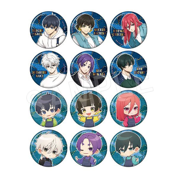 蓝色监狱 牛仔金箔系列吧唧 徽章 全12种 盲盒代拆