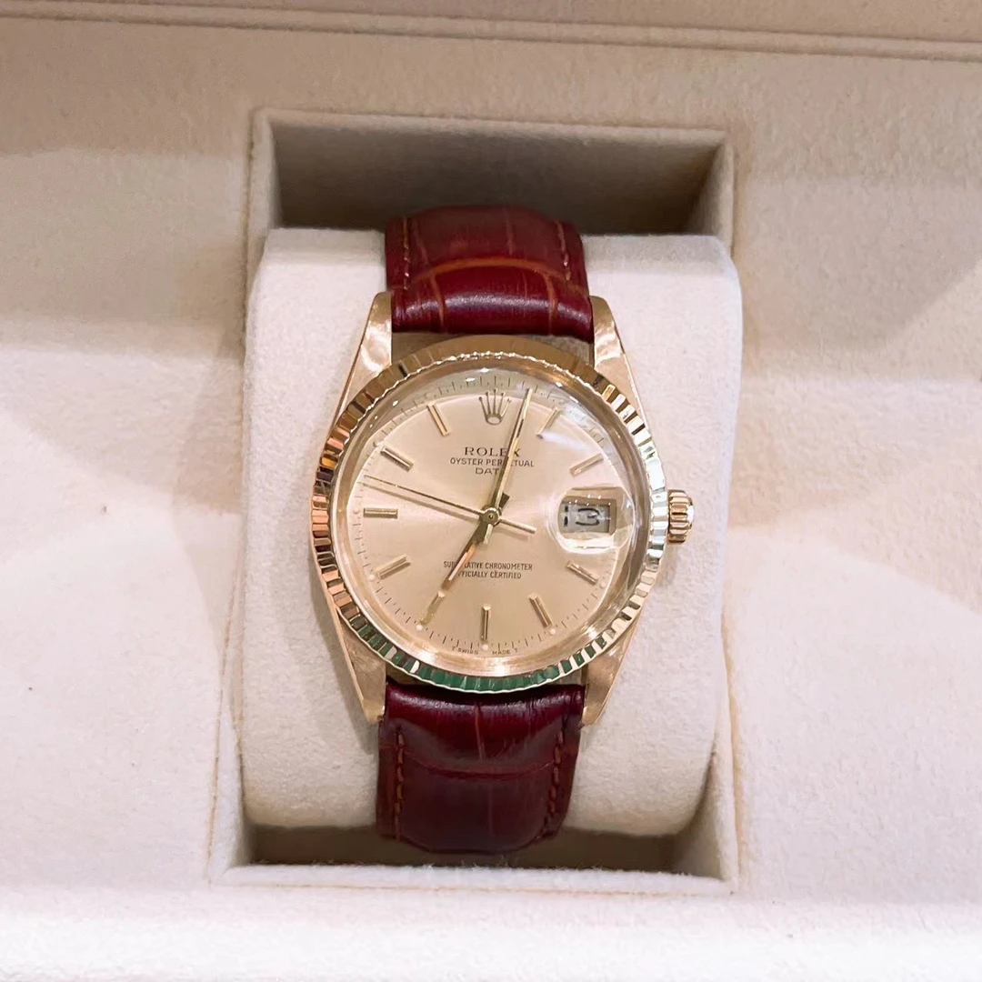 99新 Rolex/劳力士 古斓/劳力士15038金盘/表径35/单表时尚百搭