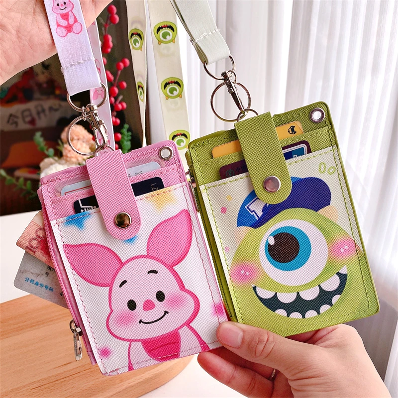 学生挂脖校牌卡套证件卡饭卡套公交零钱卡包多卡位挂绳校园厚胸卡