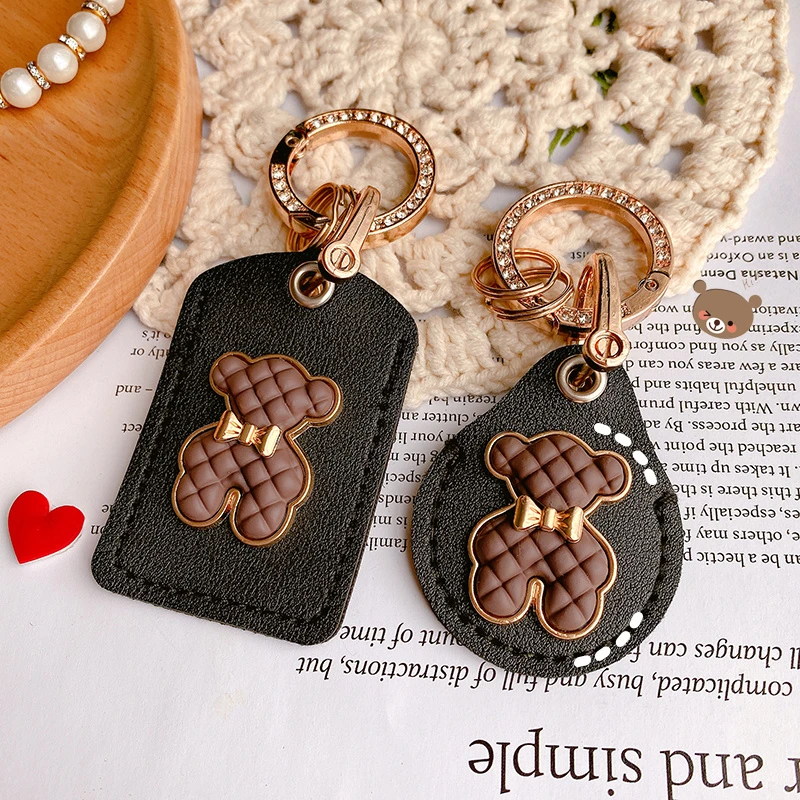 水滴形门禁卡保护套情侣ins电梯卡长方nfc卡套指纹卡接送卡钥匙扣