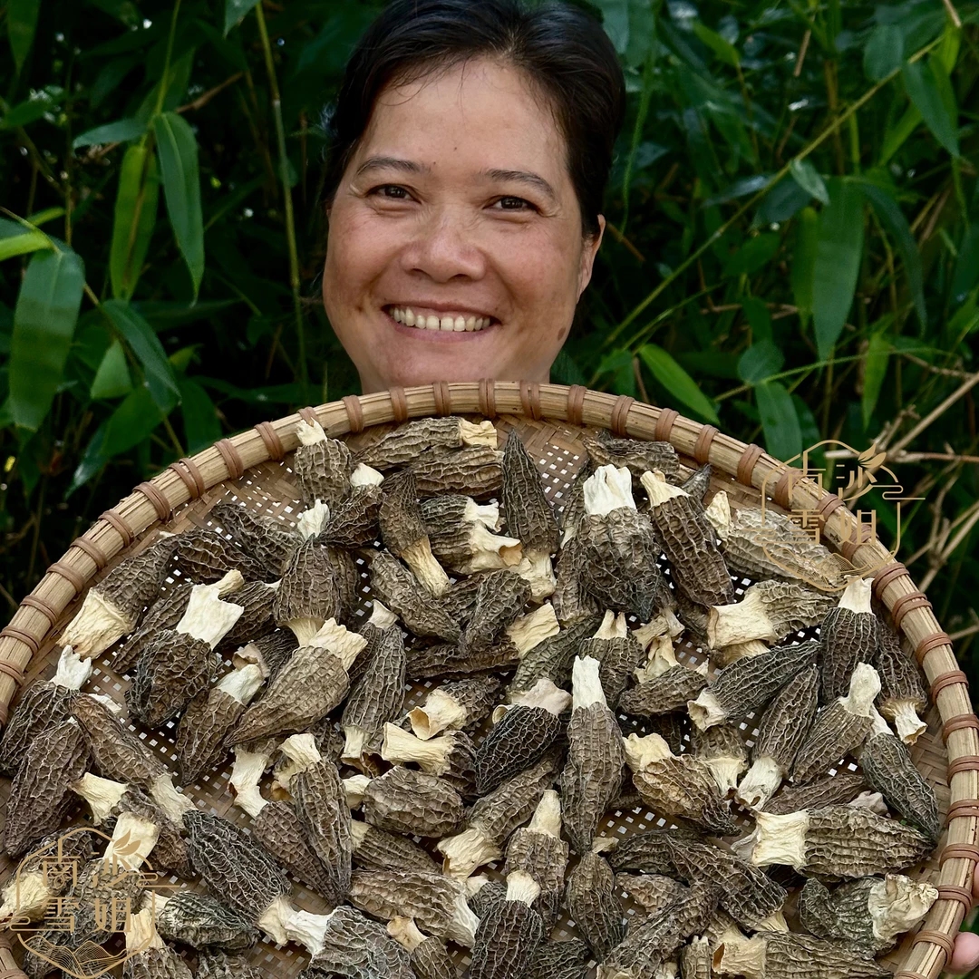 雪姐推荐-羊肚菌 广东粤北农家晾晒食用农产品煲汤干货食材