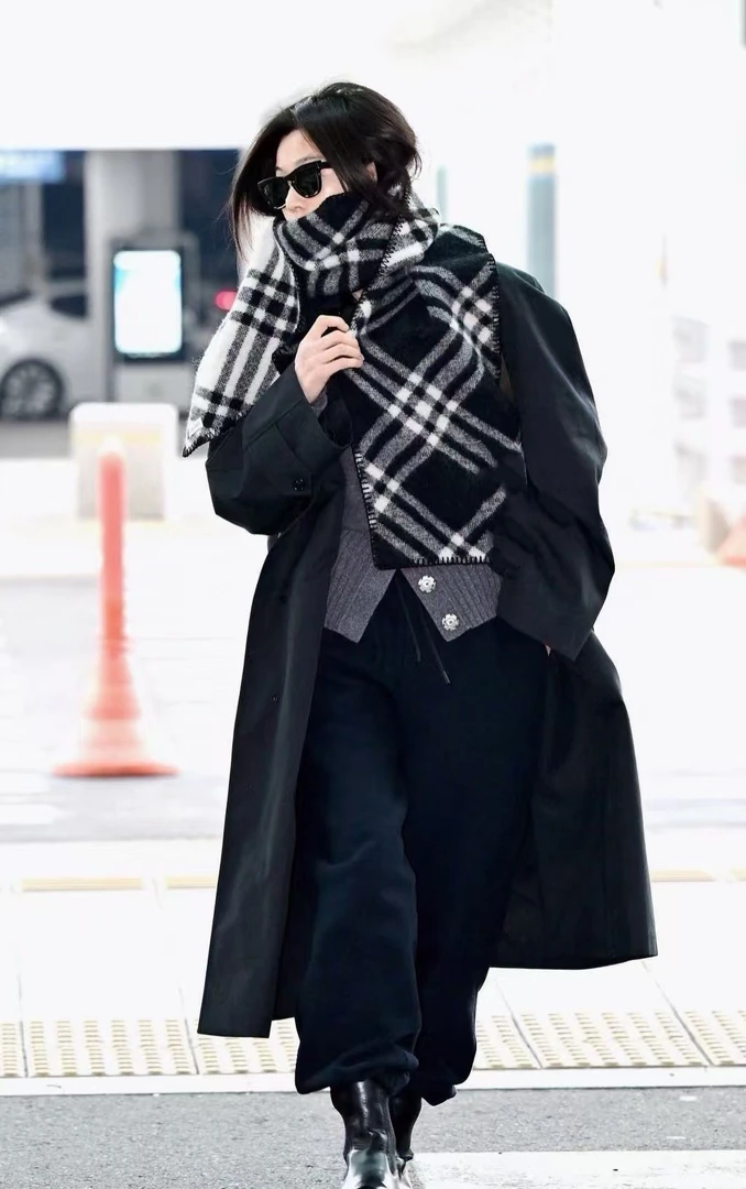 P&C studio 全智贤同款格子围巾