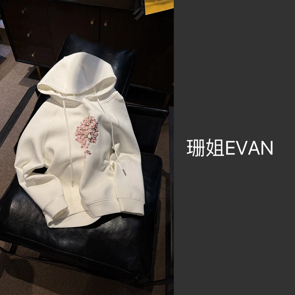 y872  时尚发财树亮片卫衣