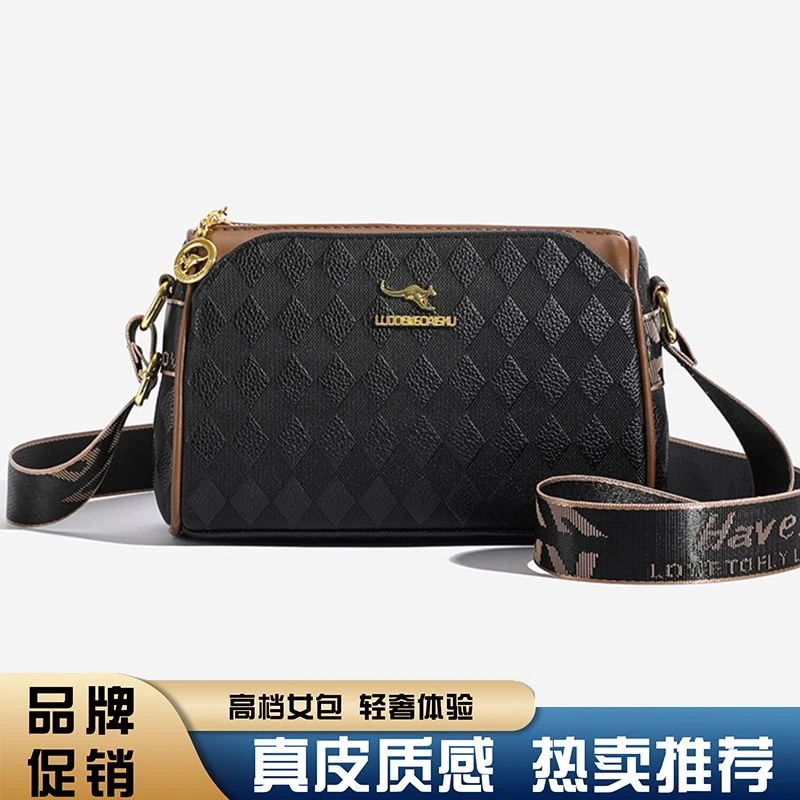 【当天发货】软皮小波士顿枕头三层女包斜挎斜挎包女款爆款2025新款