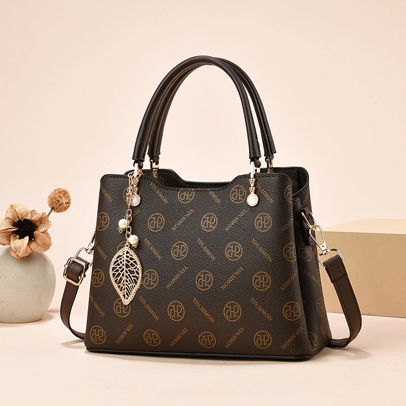 【当天发货】大容量手提包2025百搭时尚洋气复古气质单肩斜挎女士包