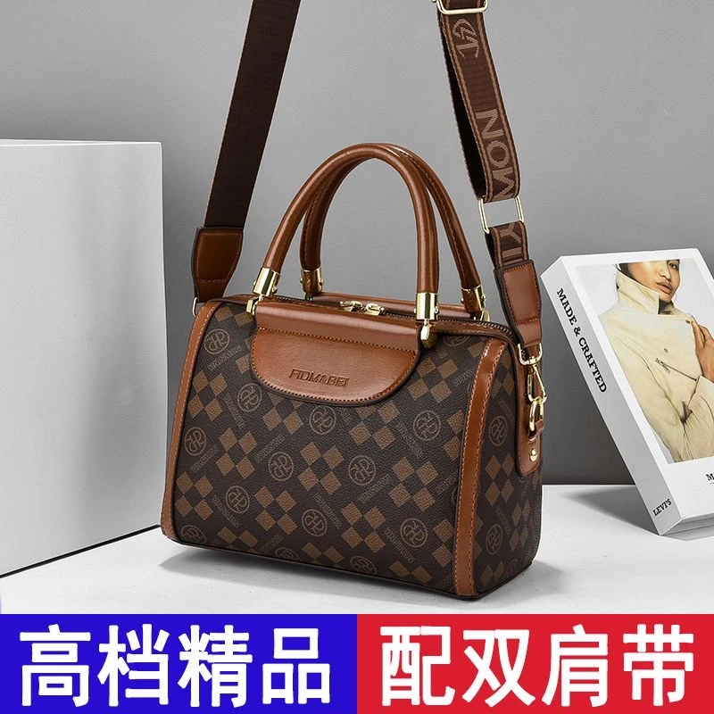 【当天发货】女士斜挎包2025新款高级感轻奢洋气单肩百搭大容量软皮