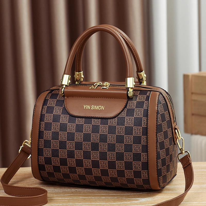 FIDM品牌女包/2025软皮枕头包斜挎百搭手提包时尚中年女士单肩包