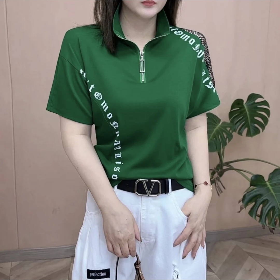 妈妈夏装新款t恤大码宽松中年短袖衣服女夏季中老年女装减龄上衣