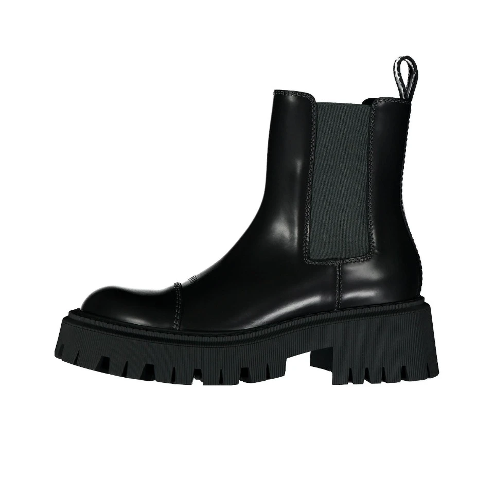 未使用 Balenciaga/巴黎世家 Tractor时尚百搭切尔西短靴黑 36码