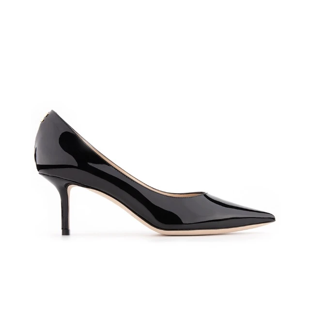 99新 JIMMY CHOO/吉米周 Love 65 漆皮女款尖头高跟鞋36码/未使用