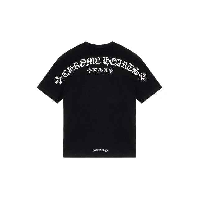 99新 Chrome Hearts/克罗心 印花休闲圆领短袖T恤男女同款/未使用
