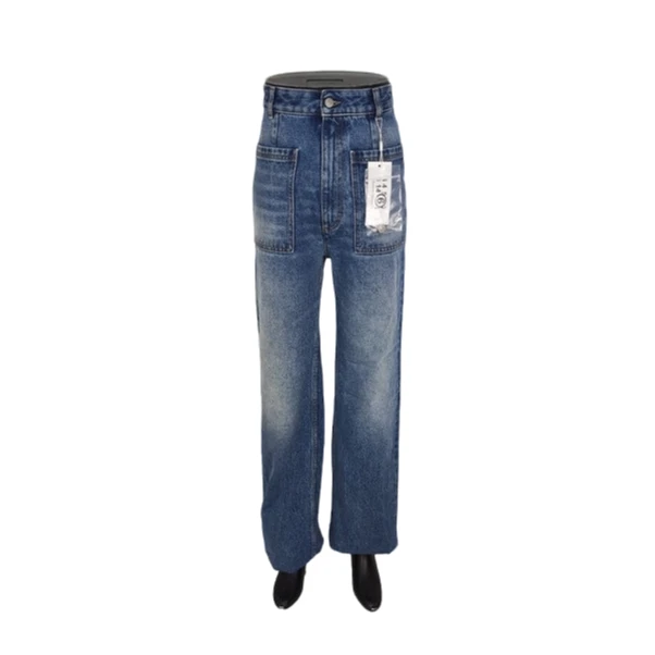 全新未使用 Maison Margiela/梅森马吉拉 经典时尚水洗直筒牛仔裤