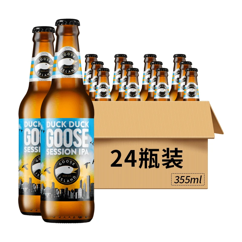 鹅岛嘎嘎鹅轻盈印度淡色艾尔啤酒（精酿）11.1°P瓶装355ml 24瓶