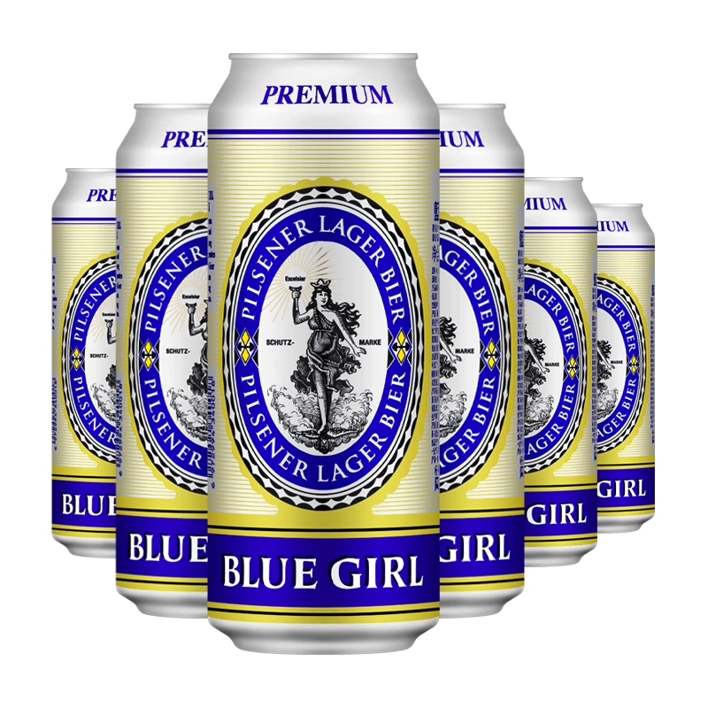 蓝妹啤酒10.2°P（国产）罐装500ml 6罐