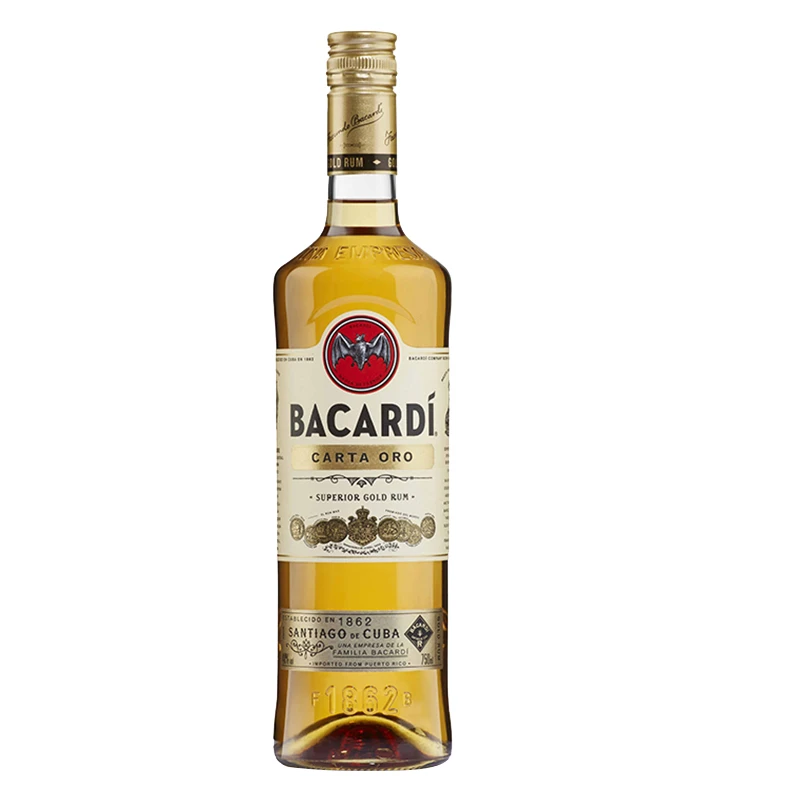 百加得金朗姆酒750ml 1瓶 波多黎各进口