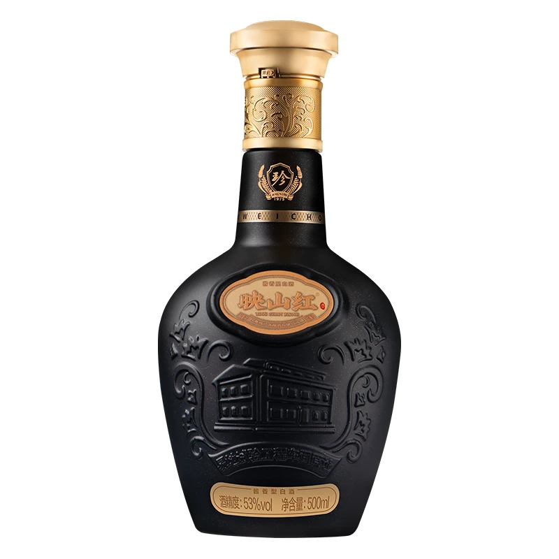 珍酒 映山红53°酱香型白酒500ml 1瓶