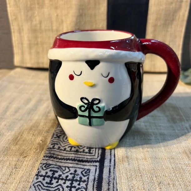 企鹅圣诞主人杯 水杯(新店开业放福利)
