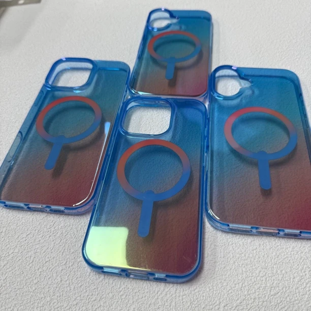 95新 ZAGG/自格 iPhone16系列蓝色渐变磁吸手机壳