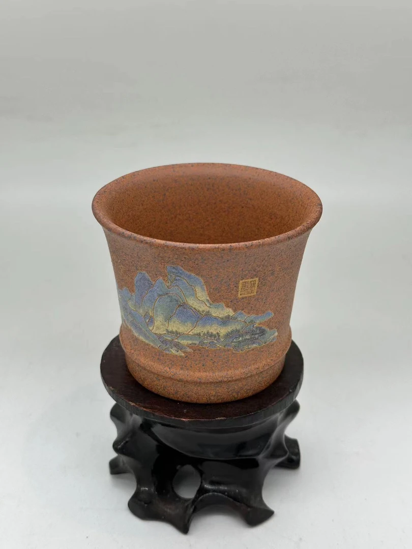 原矿紫砂龙骨金砂柴烧款主人杯 FXJ 200CC