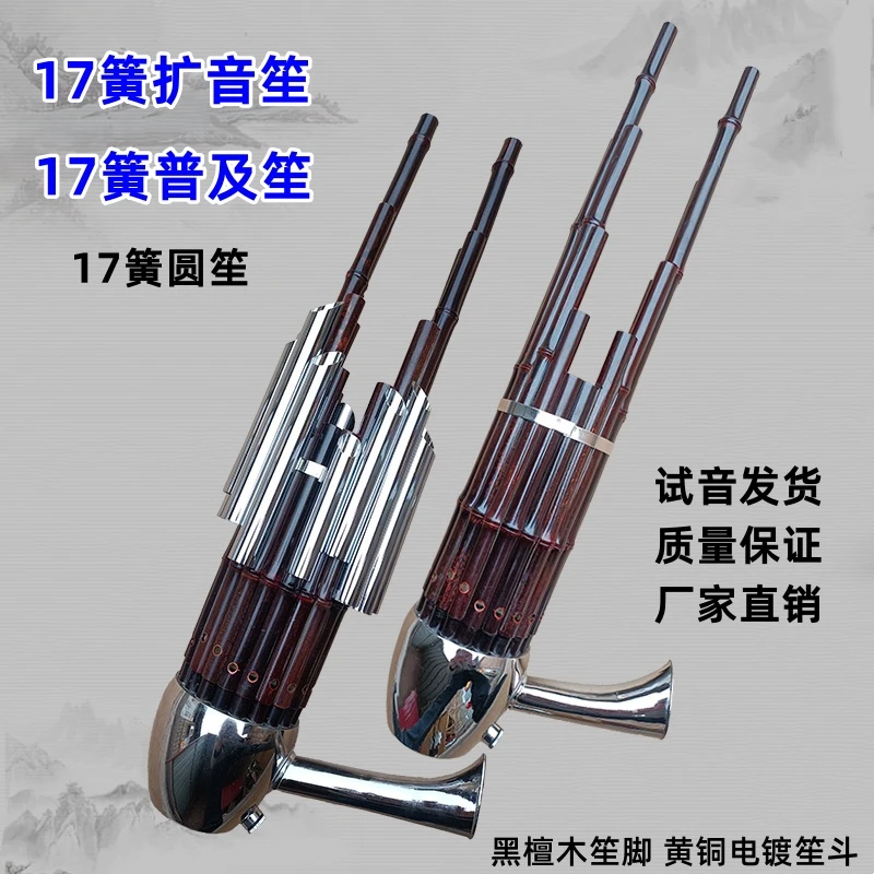 17簧笙乐器专业扩音演奏笙大音量红白喜事成人儿童初学者入门圆笙