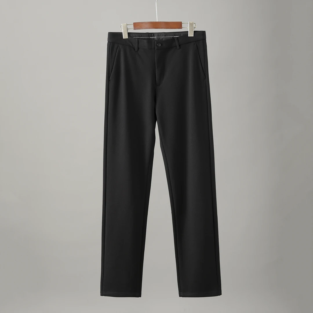 H671剪标冬季加绒加厚六面弹保暖舒适直筒休闲裤