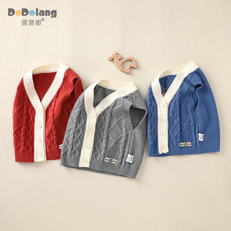 新款春秋宝宝洋气婴幼儿童开衫针织衫