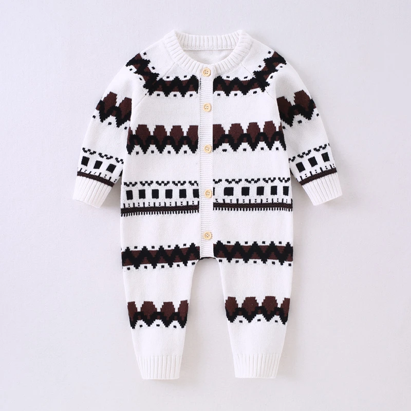 9558婴儿连体衣春装宝宝卡通针织衫毛衣外套新生儿衣服春秋爬哈衣