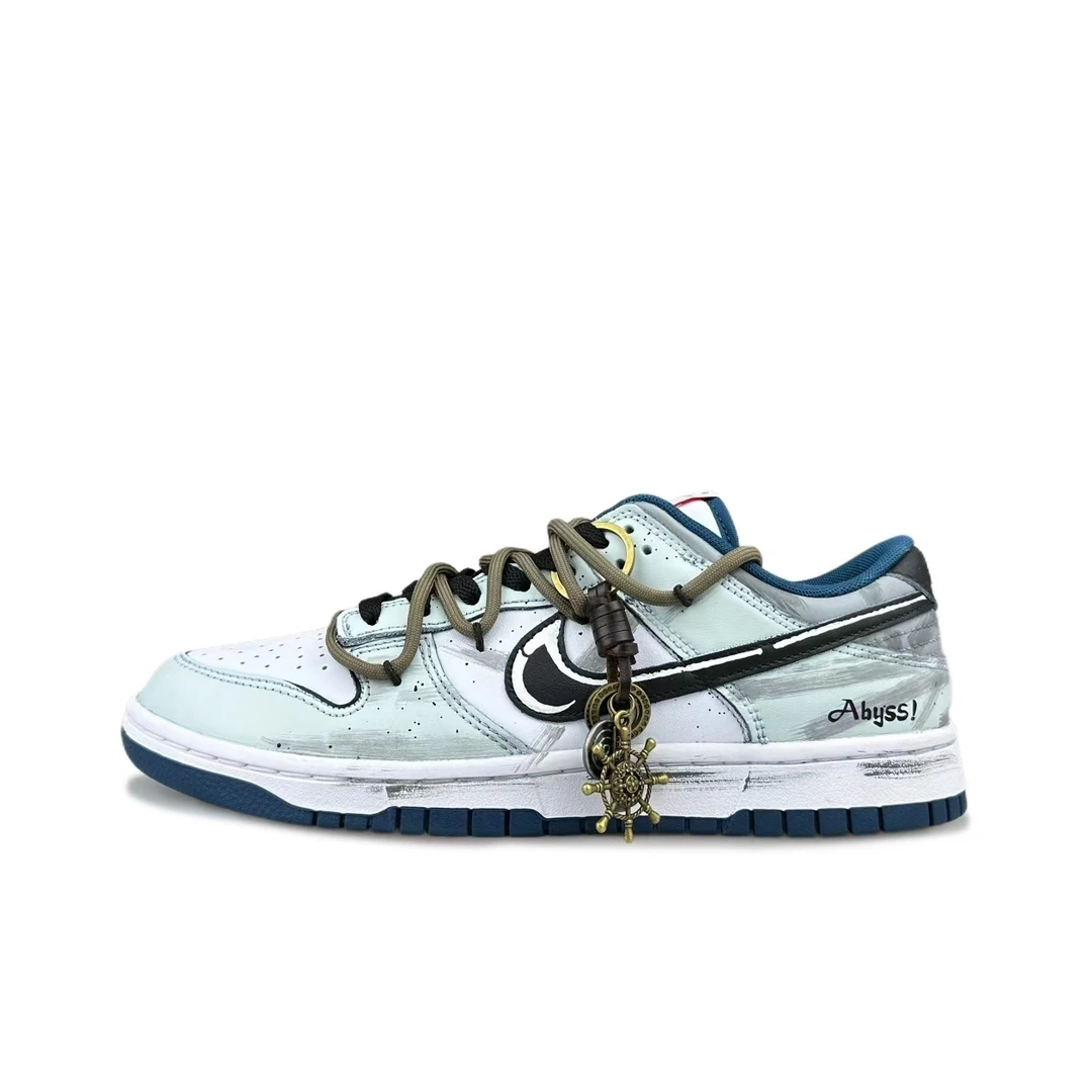 【定制球鞋】 Nike Dunk 深渊航行 复古潮流 耐磨轻便  板鞋 男款