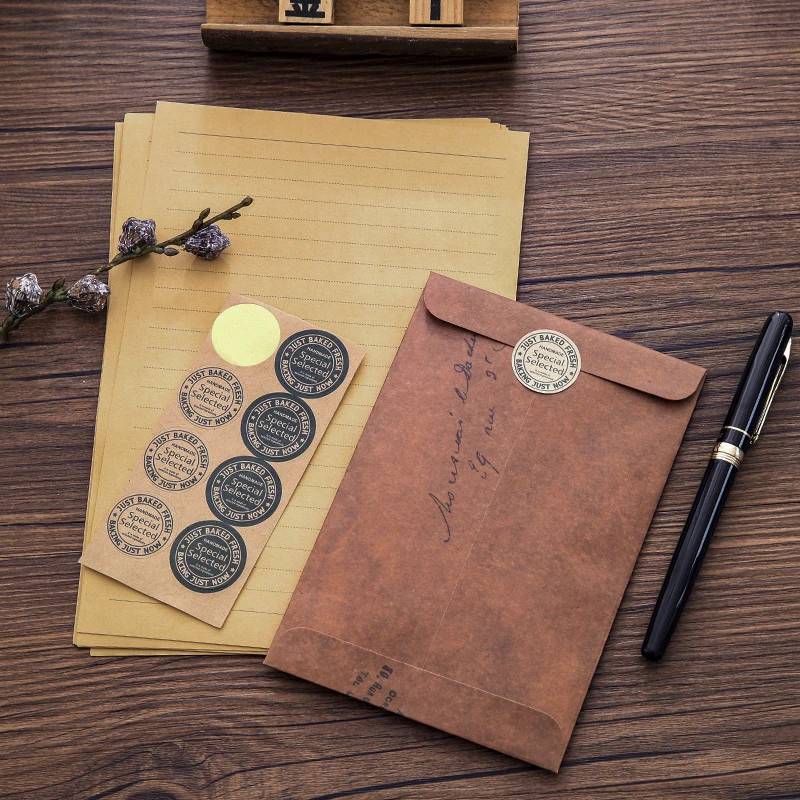 创意复古信纸信封套装情书浪漫中国风古典牛皮信笺简约文艺小清新
