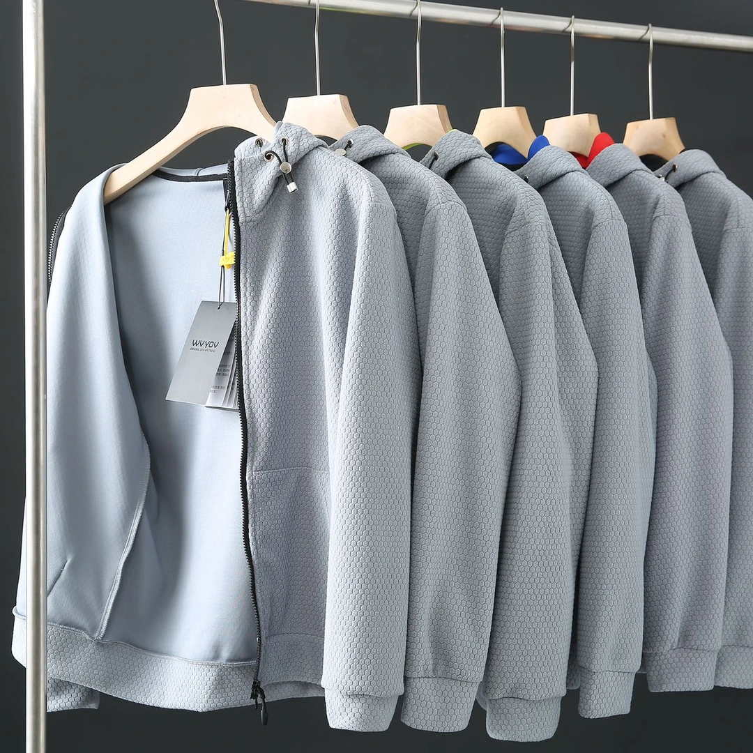 情侣宽松连帽卫衣运动休闲舒适潮流开衫外套 Z2342W7