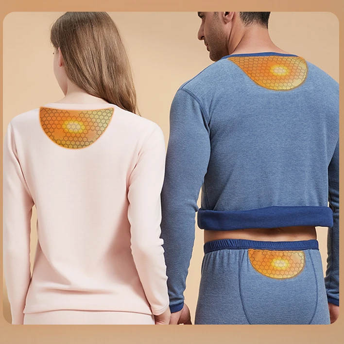 黑金保暖远红外升温磨绒保暖套装