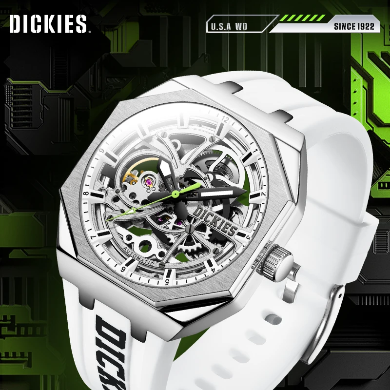 Dickies手表男士机械镂空防水夜光飞轮腕表新款时尚机械表 CL-549