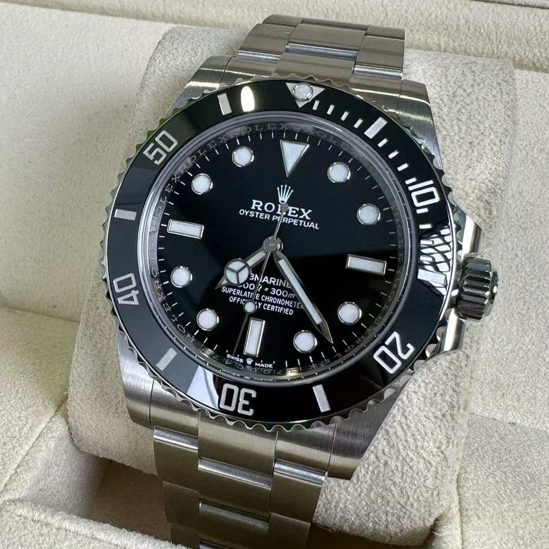 99新 Rolex/劳力士 潜航者型m124060-0001 无历黑水鬼 二手全套