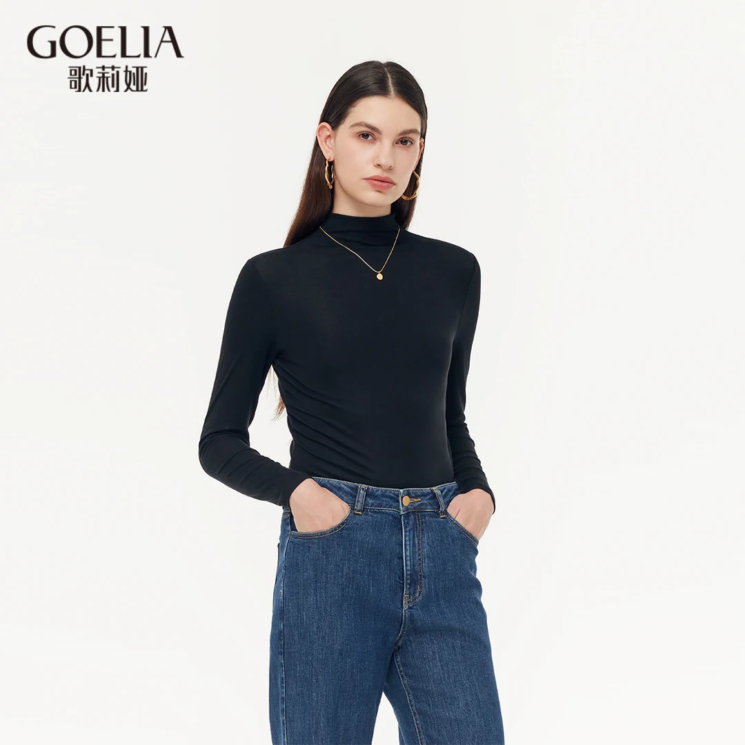 歌莉娅 冬季新品  立领针织衫  1CCR0E090