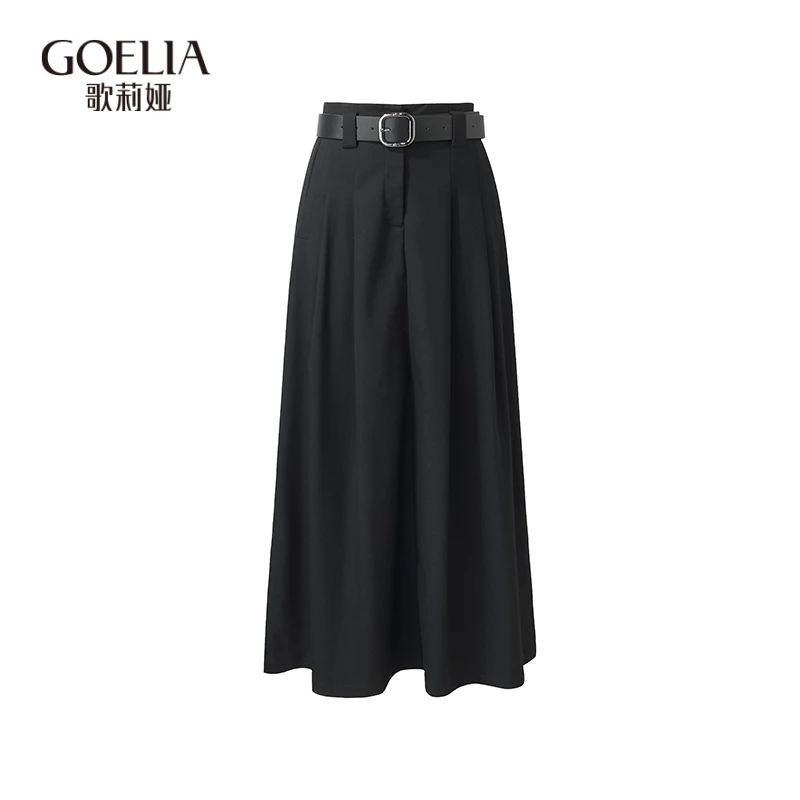 歌莉娅 春季新品  简约工装半截裙  1E2C2B020